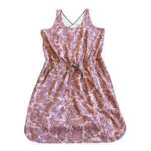 Patagonia Fleetwith Tank Dress Defined Waist Pretty Print Size Medium Women's